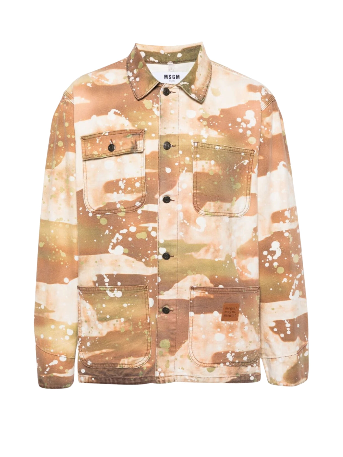 Msgm Jacket Allover Print Camo
