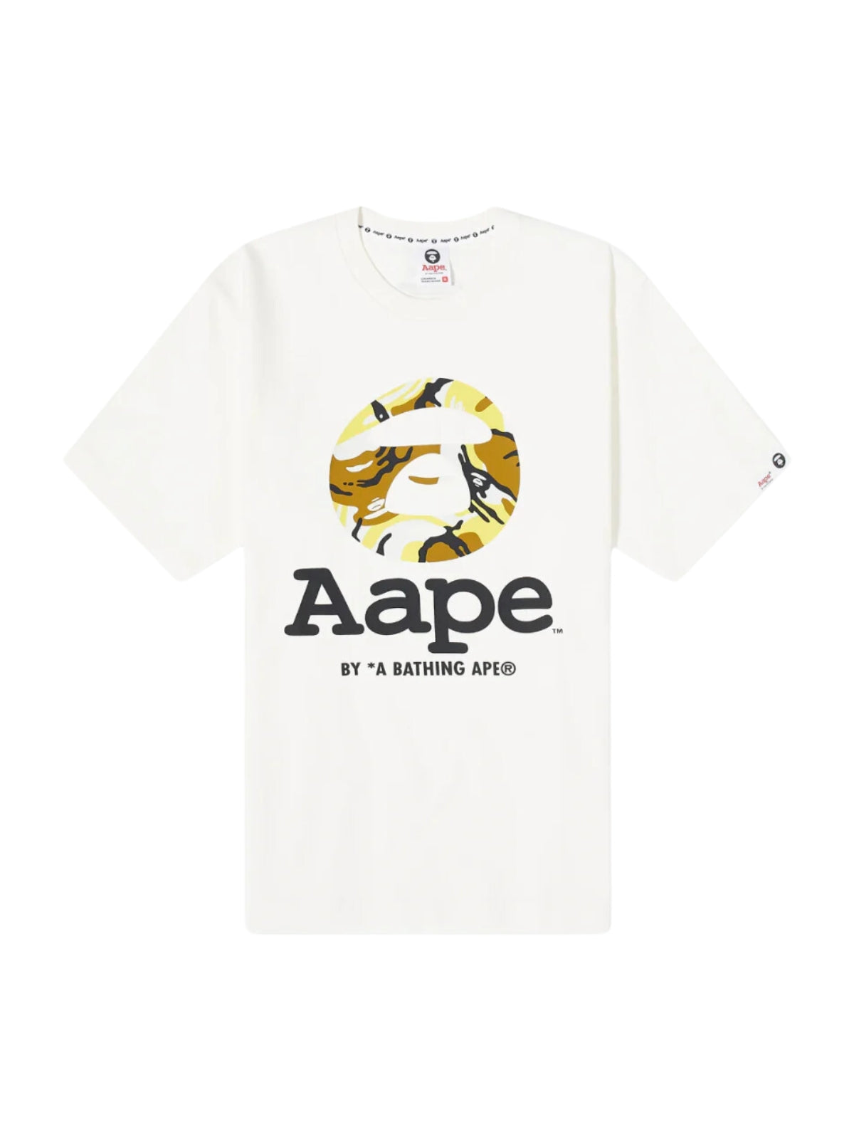 Aape T-Shirt Bold Centre Logo White