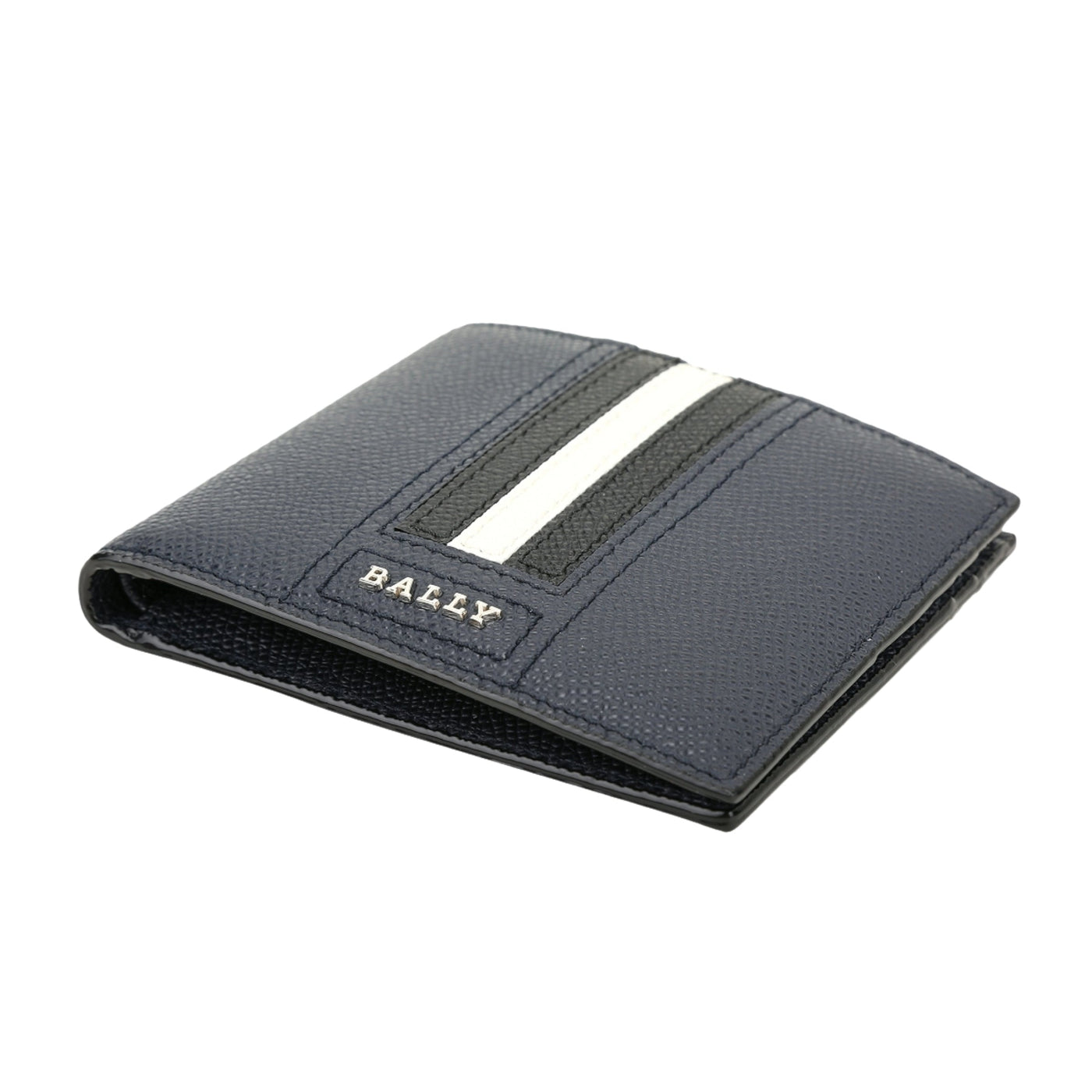 Bally Wallet Strip Logo White-Black