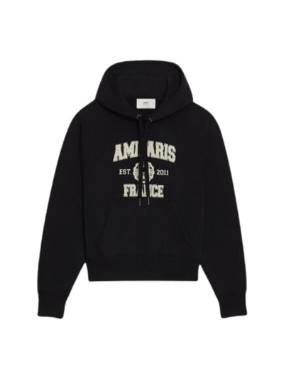 Ami Sweater Logo Hoodie Black