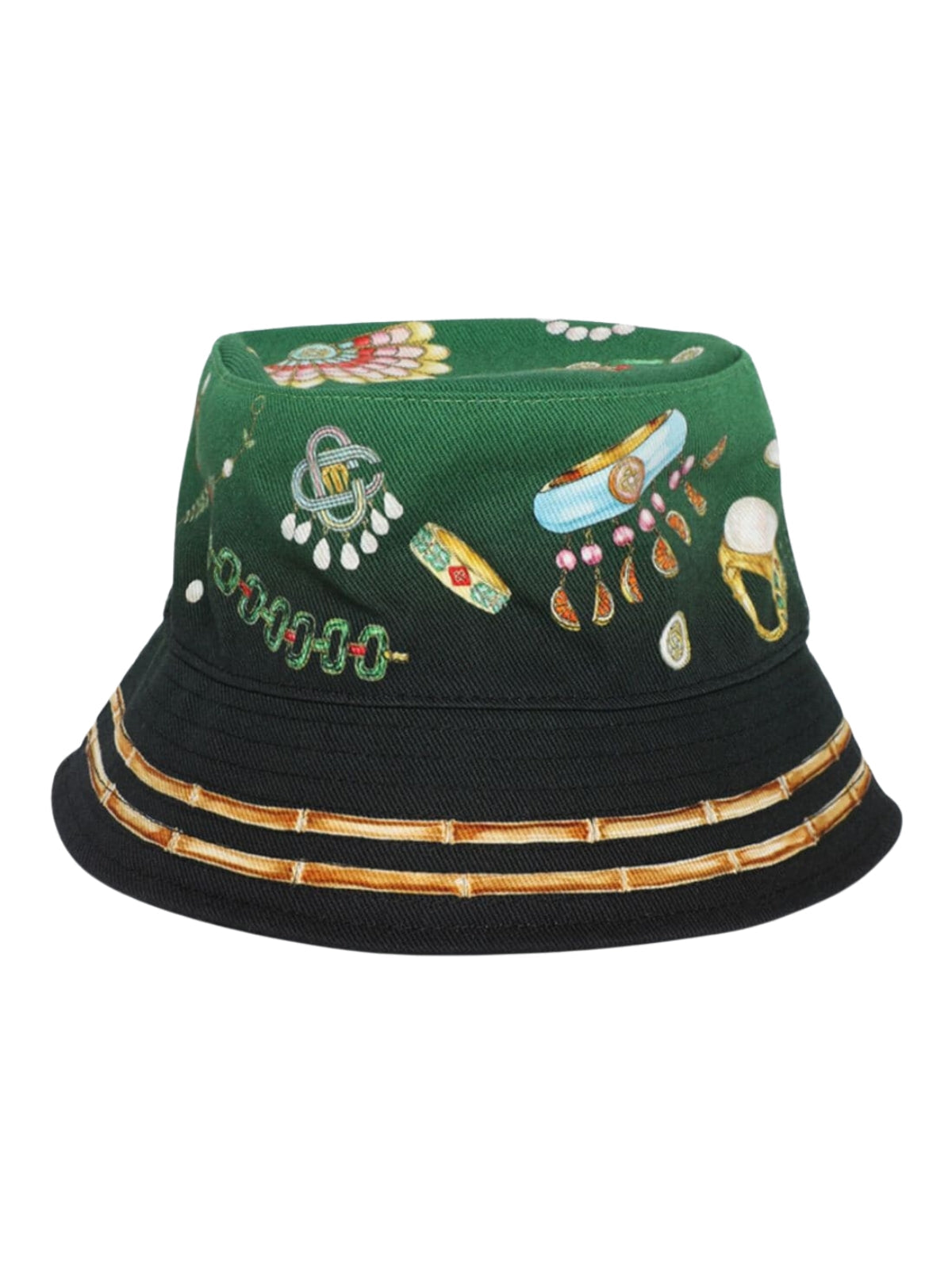 Casablanca  Bucket Printed Denim Blue