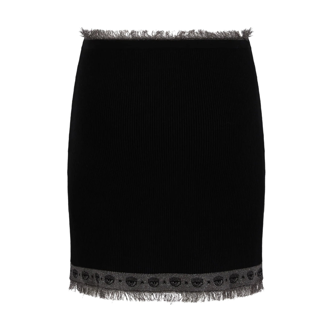 Chiara Ferragni Skirt Logo Mania Knit Black