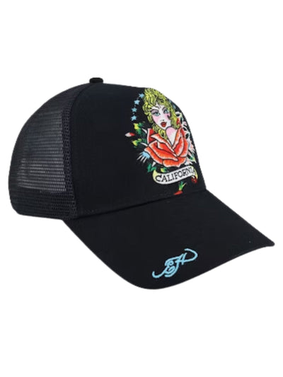 Ed Hardy Cap California-Dreamer Blak-Black