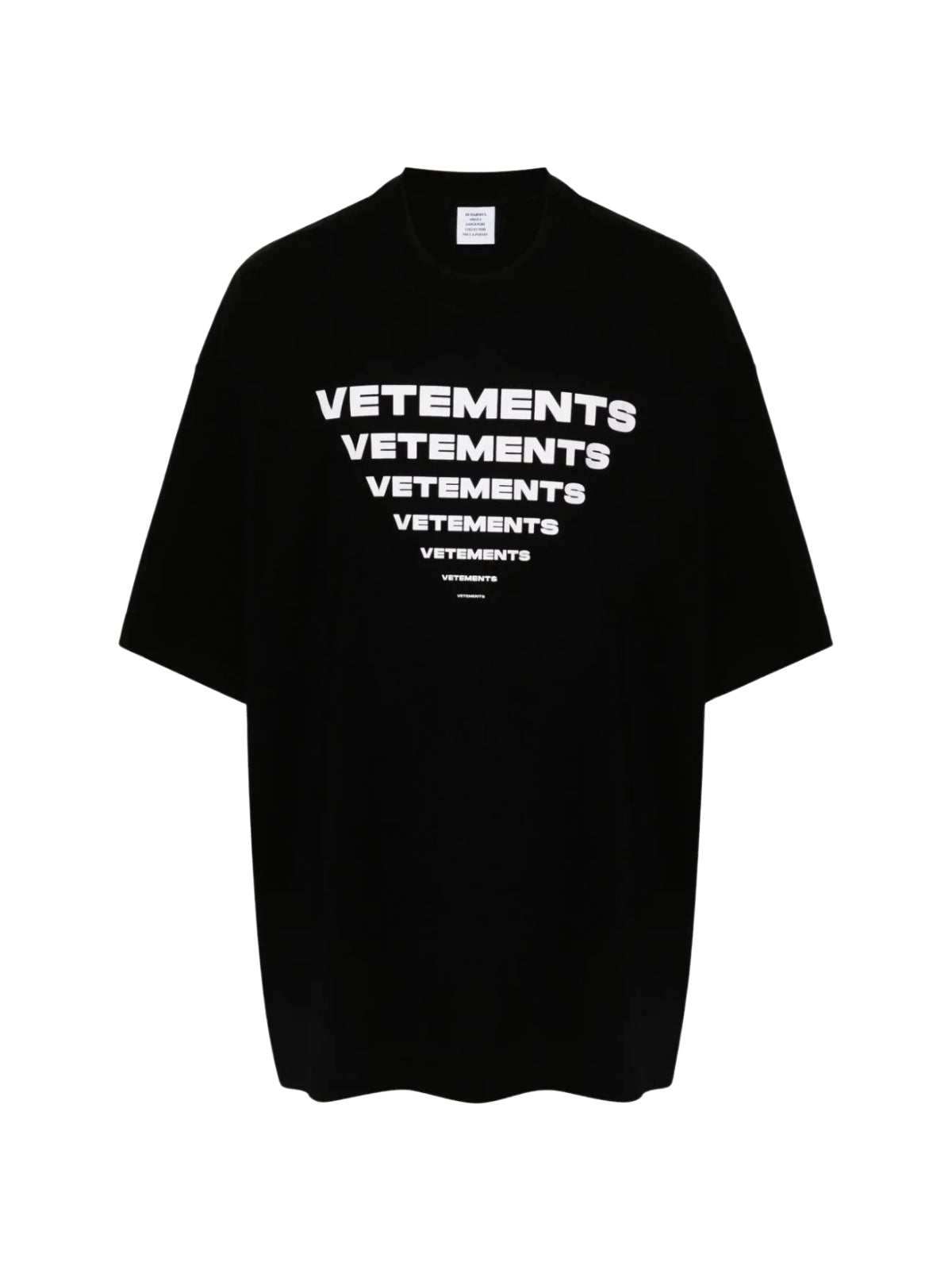 Vetements T-Shirt Multi Logo Black