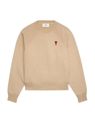 Ami Sweater Logo Beige