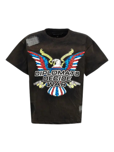Who Decides War T-Shirt Diplomats Decide Short Sleeve Rust
