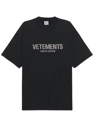 Vetements T-Shirt Logo Limited Black