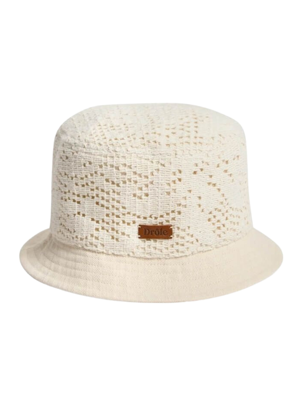 Drole De Monsieur Bucket Hat Crochet Cream