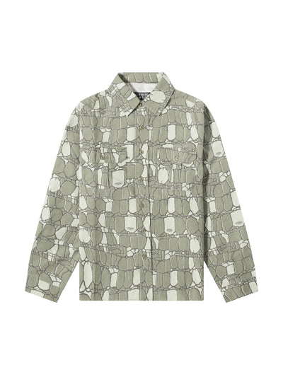Billionaire Boys Club  Shirt Gator Camo Green