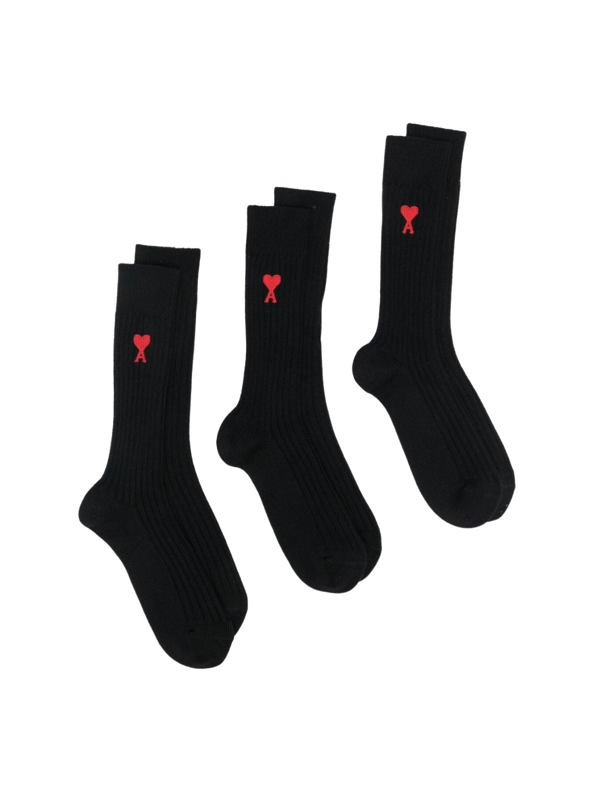 Ami Socks 3 Pack Logo Black