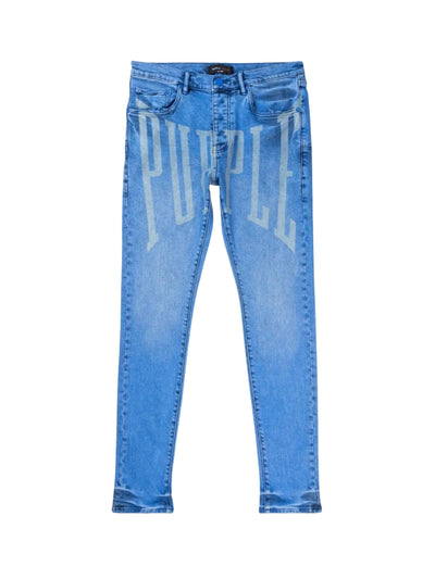 Purple Jeans Laser Upper Cut Blue