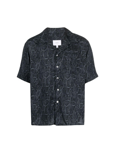 Rhude Shirt Rayon Snake Black