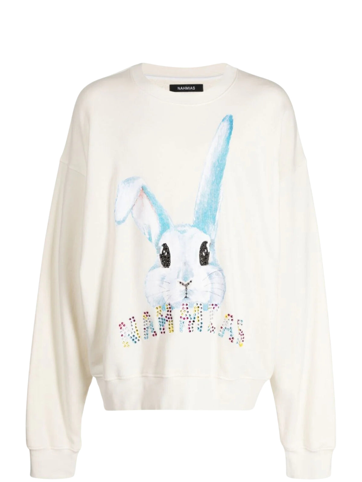 Nahmias Sweater Crystal Bunny Vintage White