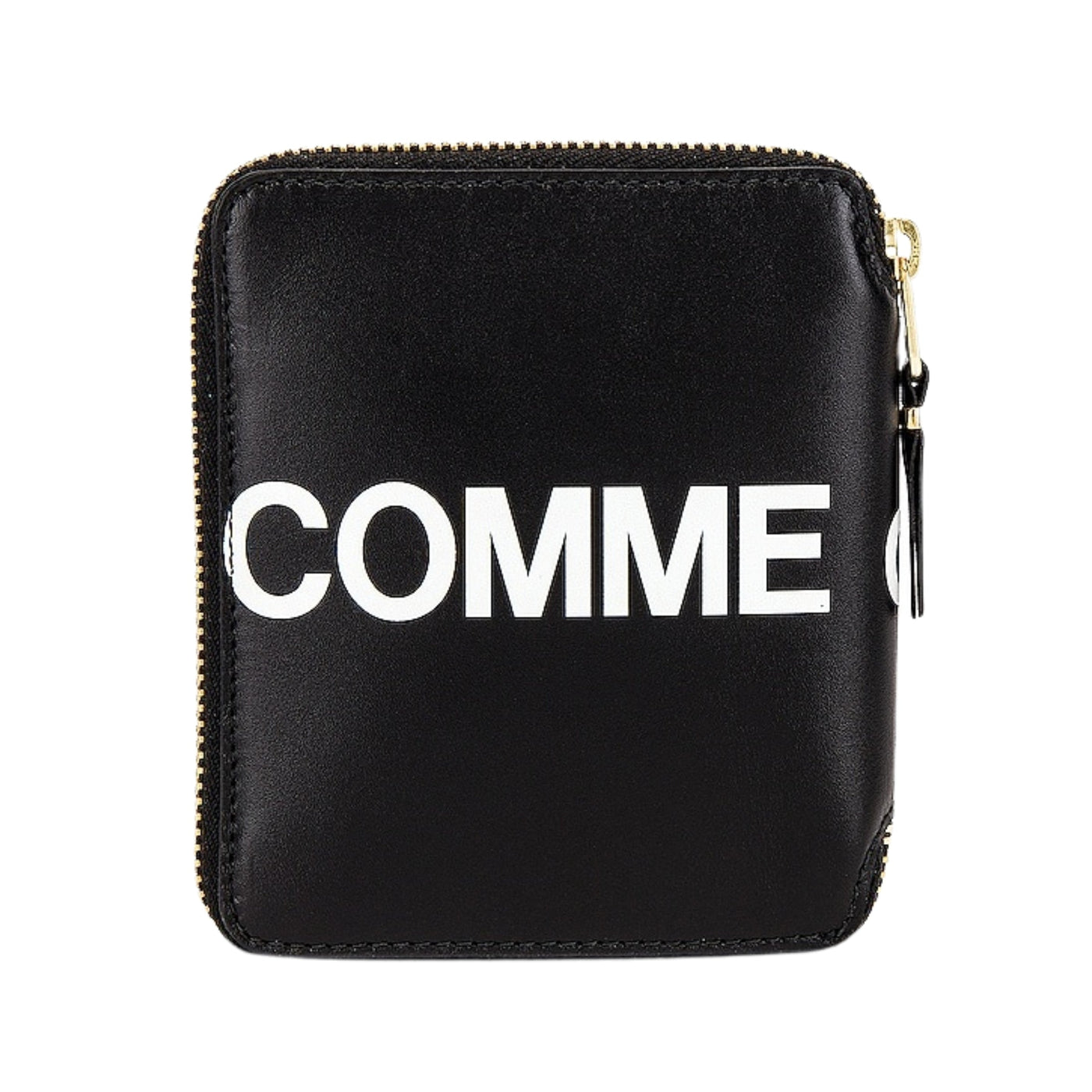 Comme Des Garcons Wallet Zip Around Logo Black