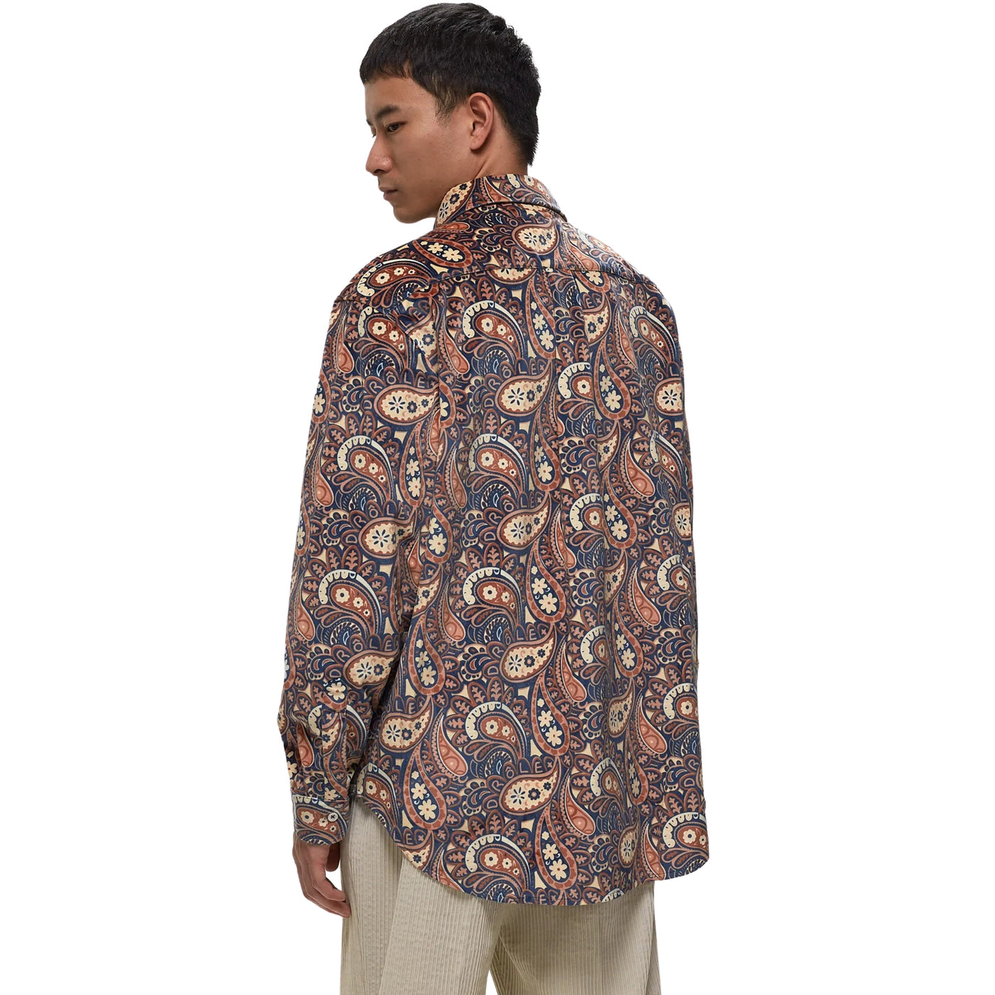 Drole De Monsieur Shirt Paisley Print Multi Colour