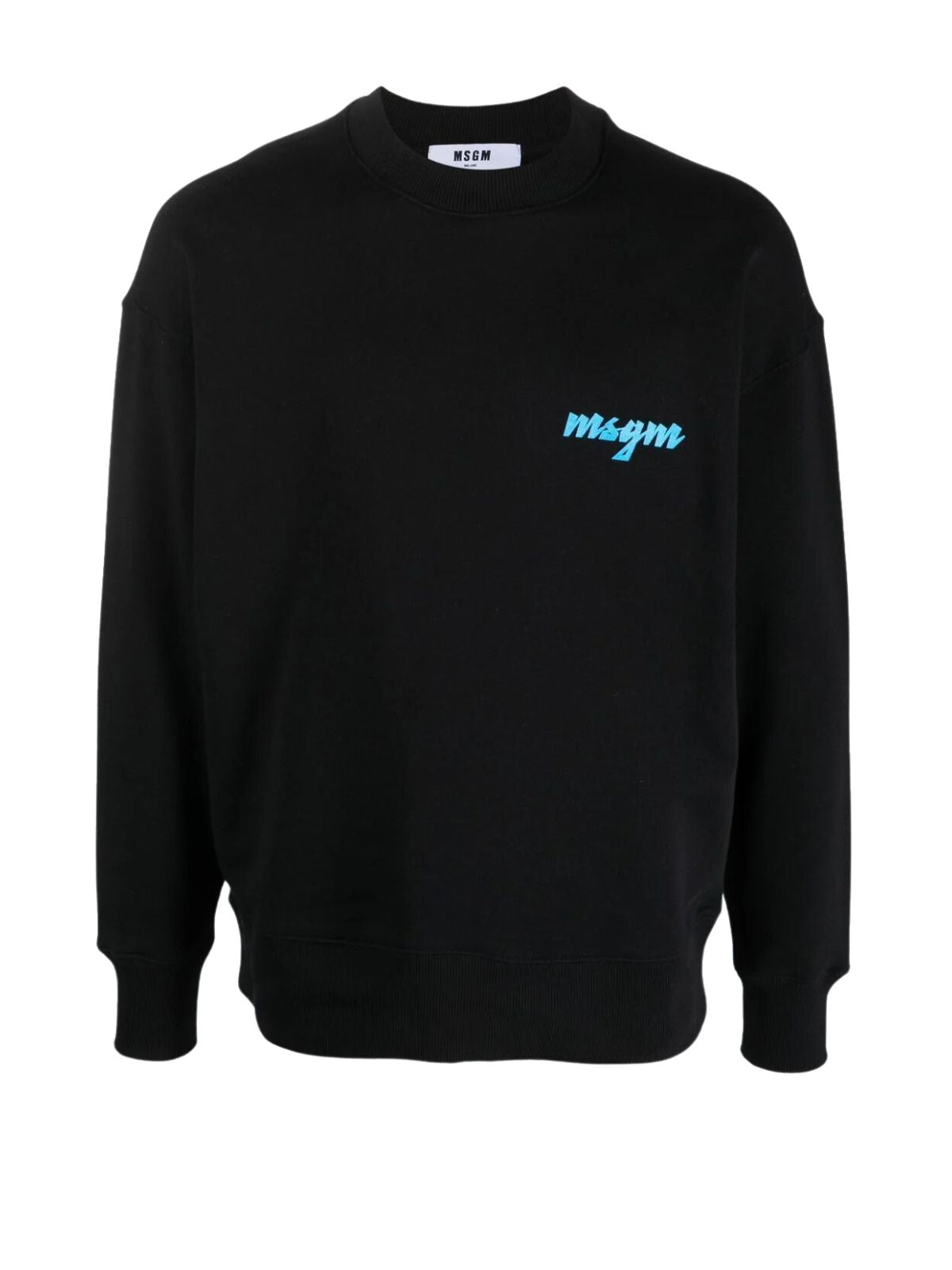 Msgm Sweater Felpa Logo Black