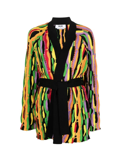 Msgm Jersey Ladies Belt Multi Colour