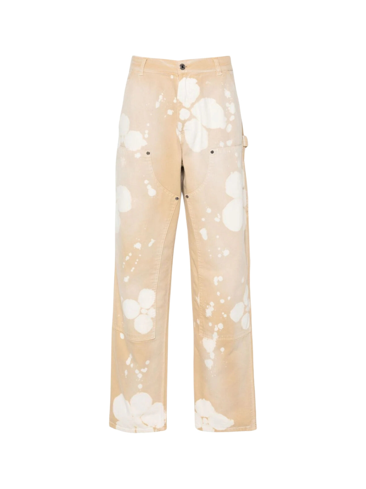 Msgm Jeans Flower Prints Sand
