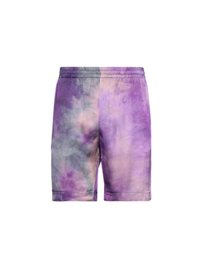 Msgm Shorts Bermuda Tie Dye Purple