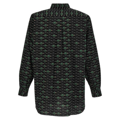 Comme Des Garcons Shirt Woven X Lacoste Black