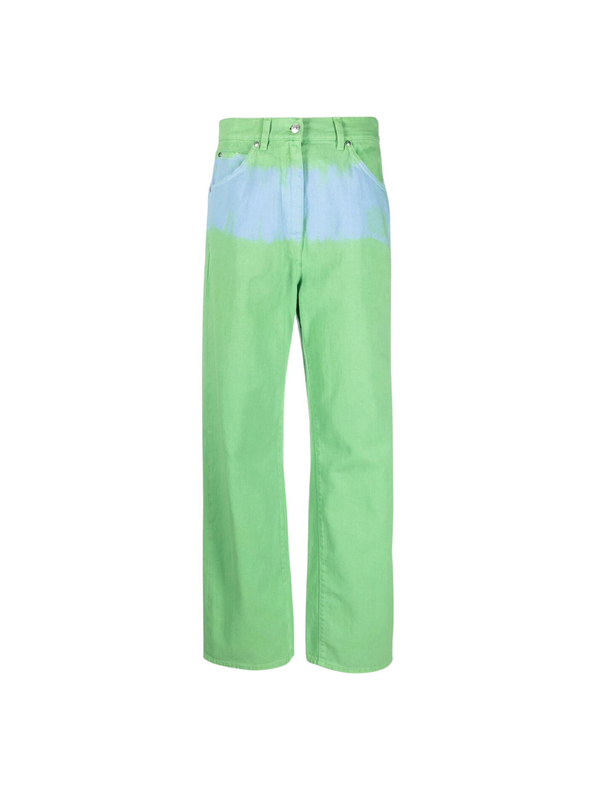 Msgm Jeans Two Tone Green-Blue
