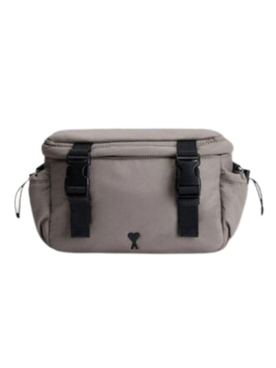 Ami Bag Messenger De Coeur Logo Grey