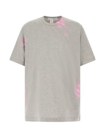 Comme Des Garcons T-Shirt Splatter Pink-Grey