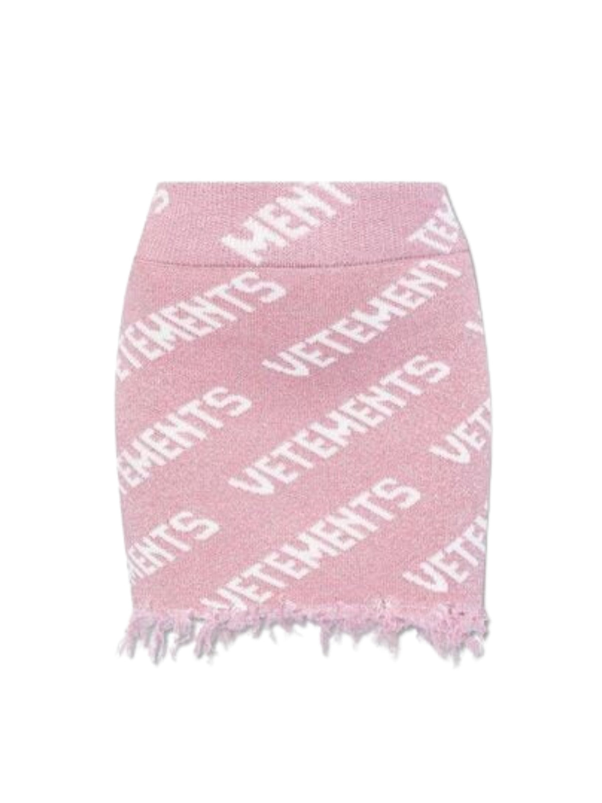 Vetements Skirt Allover Logo Pink
