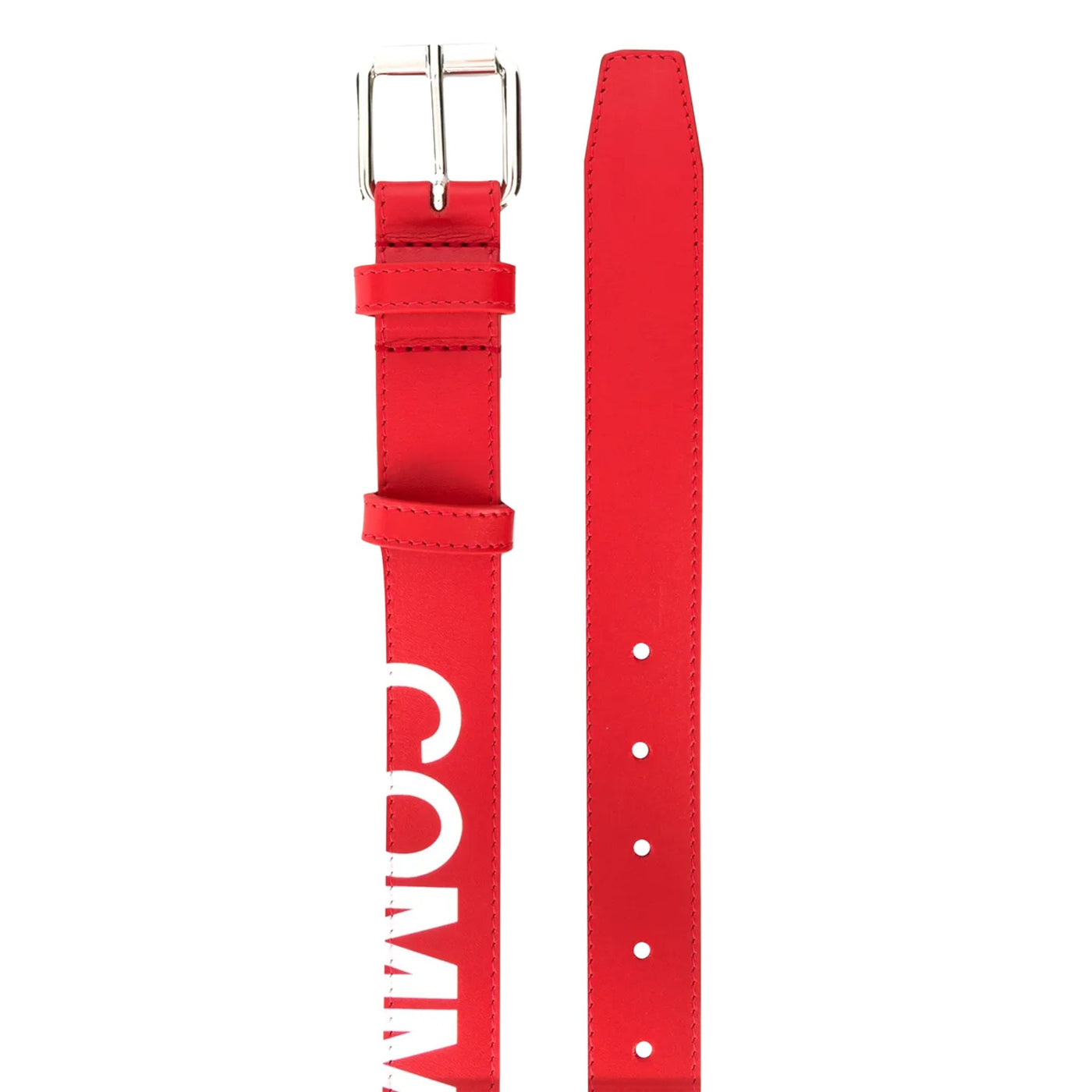 Comme Des Garcons Belt Logo Red