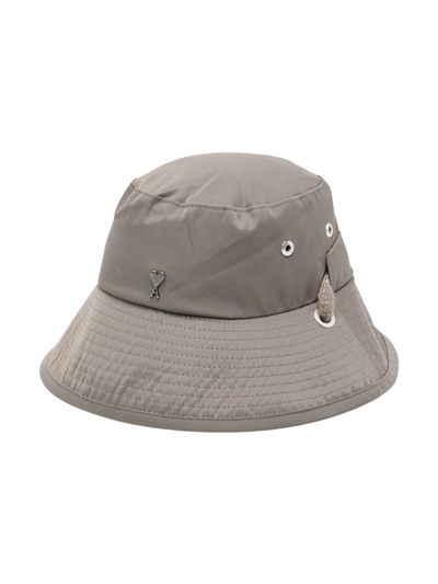 Ami Bucket Hat With String Grey