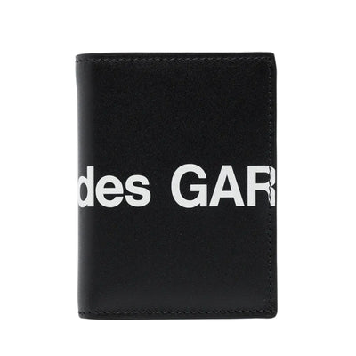 Comme Des Garcons Wallet Logo Black