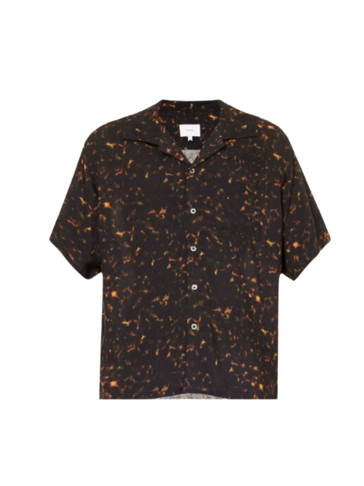 Rhude Shirt Rayon Tortise Black-Multi