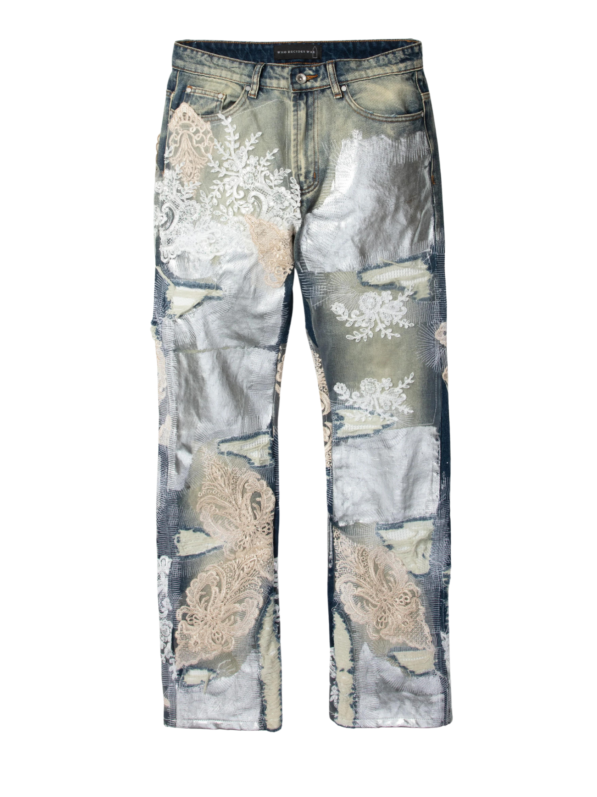 Who Decides War Jeans Metal Lace Denim