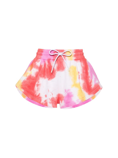 Msgm Shorts Ladies Tie Dye Multi