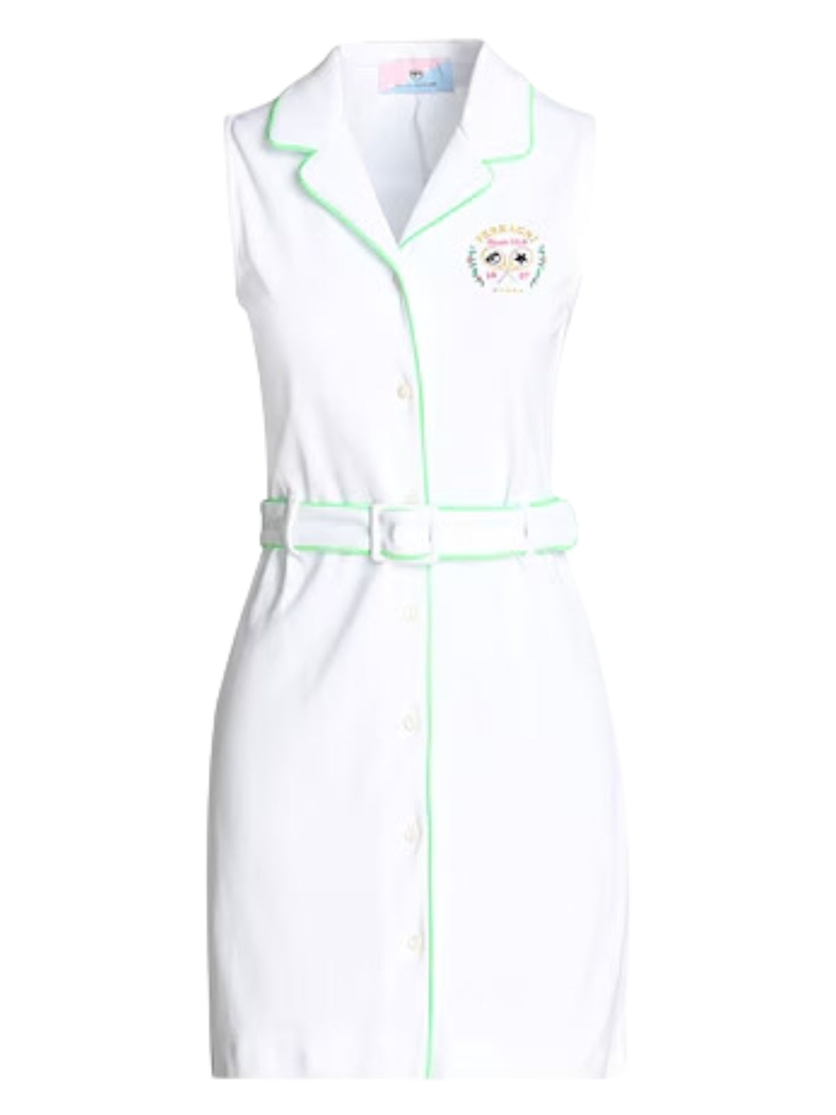 Chiara Ferragni Dress Sleeveless Logo White