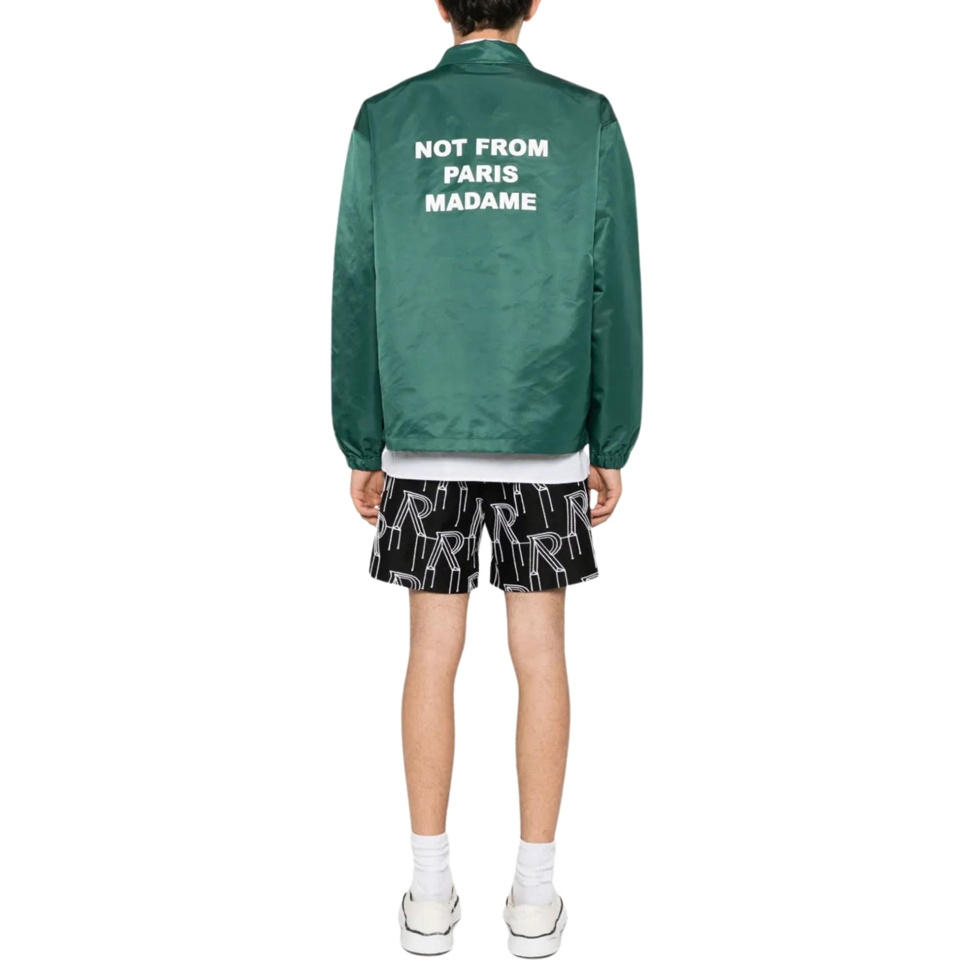Drole De Monsieur Jacket Slogan Dark Green