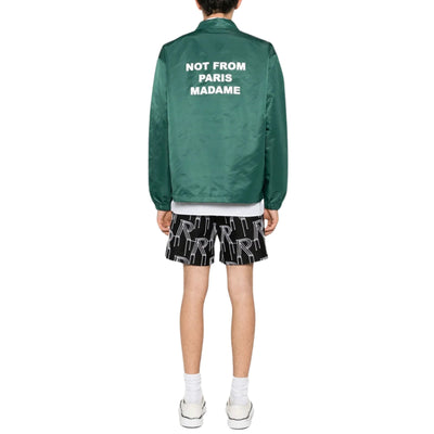 Drole De Monsieur Jacket Slogan Dark Green