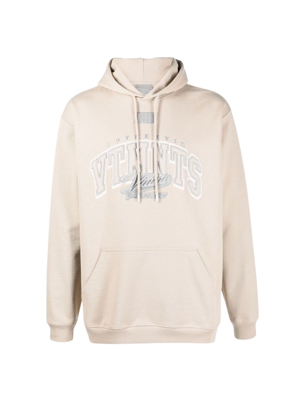 Vtmnts Logo Hoodie Cream