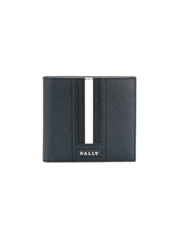 Bally Wallet Strip Logo White-Black