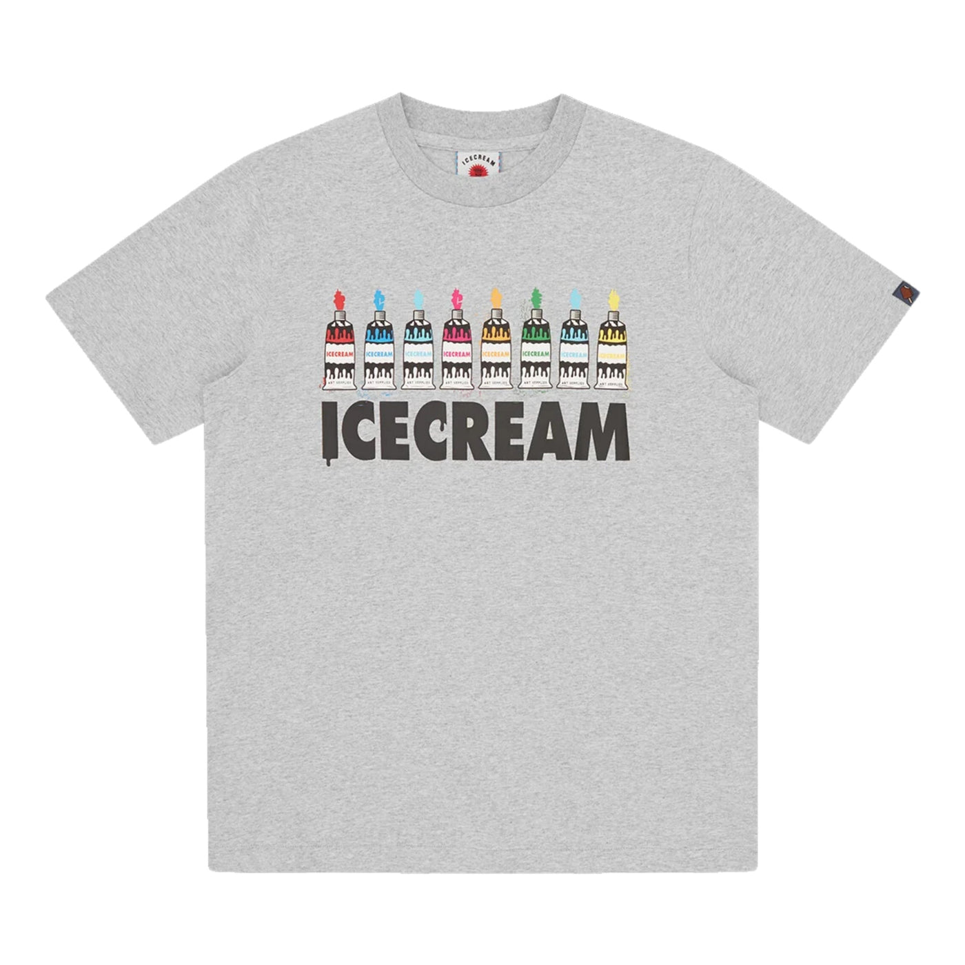 Ice-Cream T-Shirt Art Supplies Heather Grey
