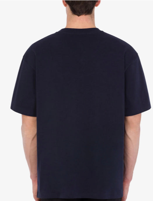 MOSCHINO STITCHING LOGO ORGANIC JERSEY T-SHIRT