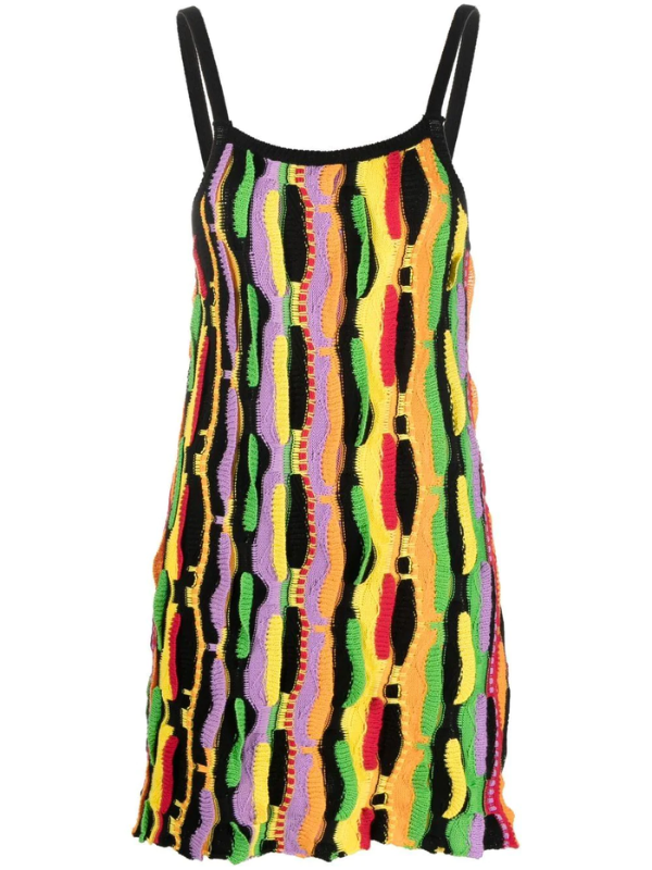Msgm Dress Knit Sleeveless Multicolour