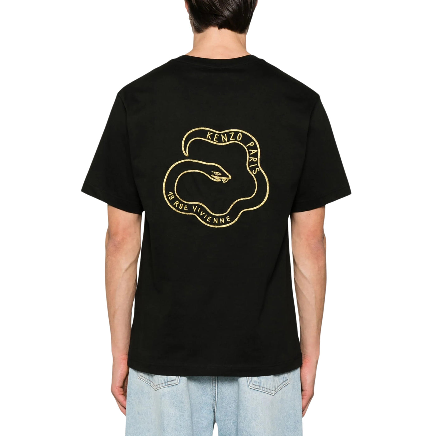 Kenzo T-Shirt Logo Gold-Black