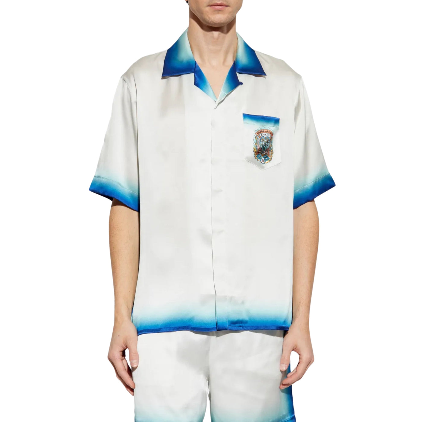 Casablanca Shirt Casa Way Skate White-Blue
