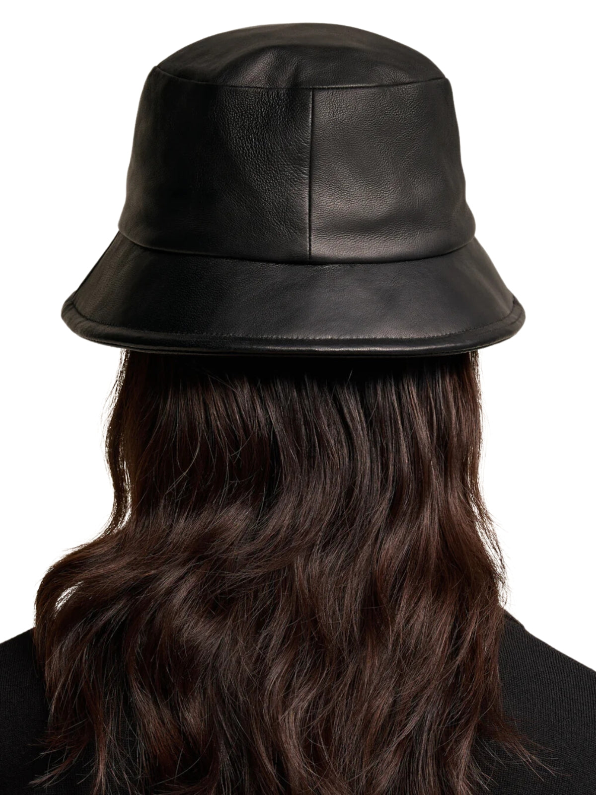 Ami Bucket Hat Alexandre Mattiussi Lamb Leather Black