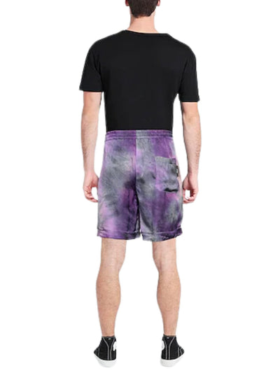 Msgm Shorts Bermuda Tie Dye Purple