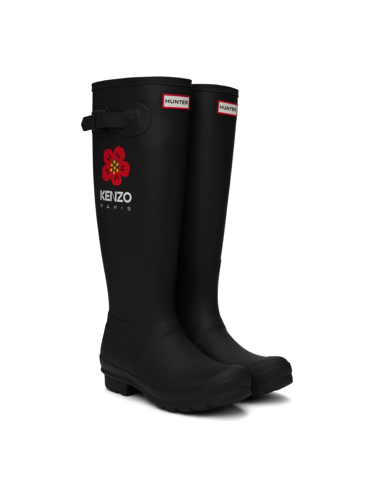 Kenzo Boot Hunter Wellington Logo Black