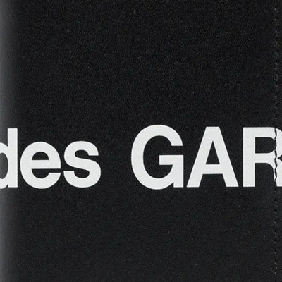 Comme Des Garcons Wallet Logo Black
