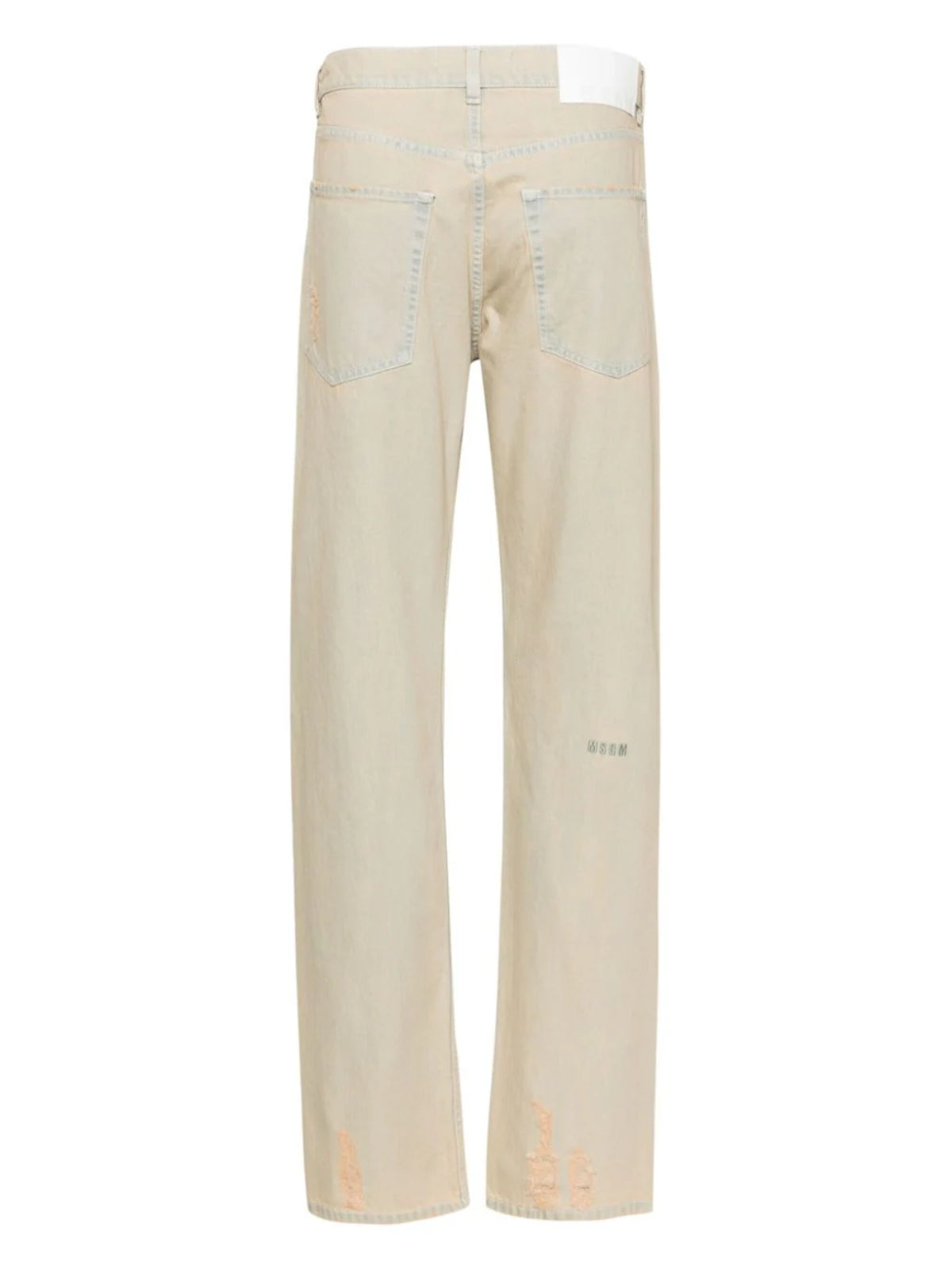Msgm Jeans Rip Sand