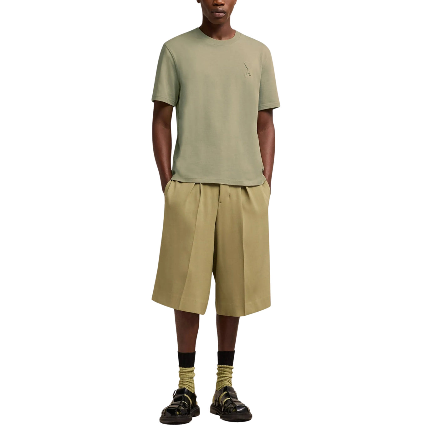 Ami T-Shirt Logo Sage